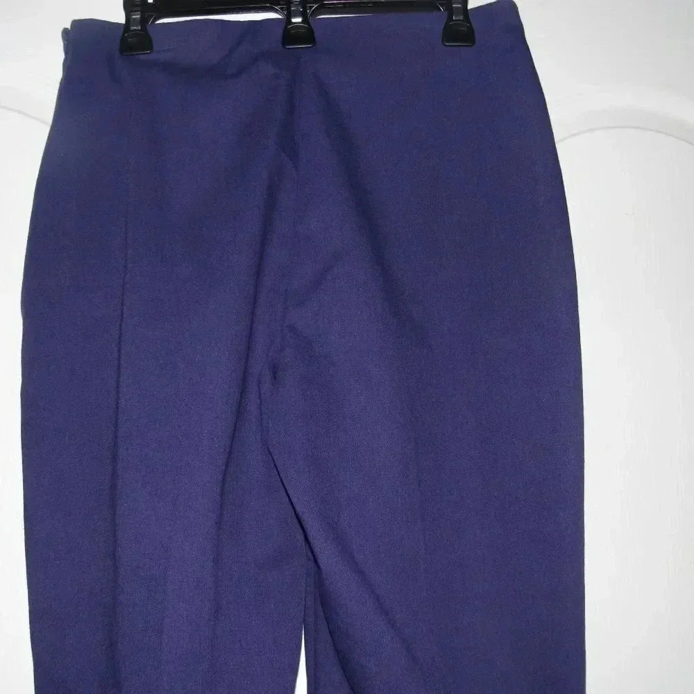 TRAVELSMITH Purple Comfort Career Slacks Pants Size 12 Petite